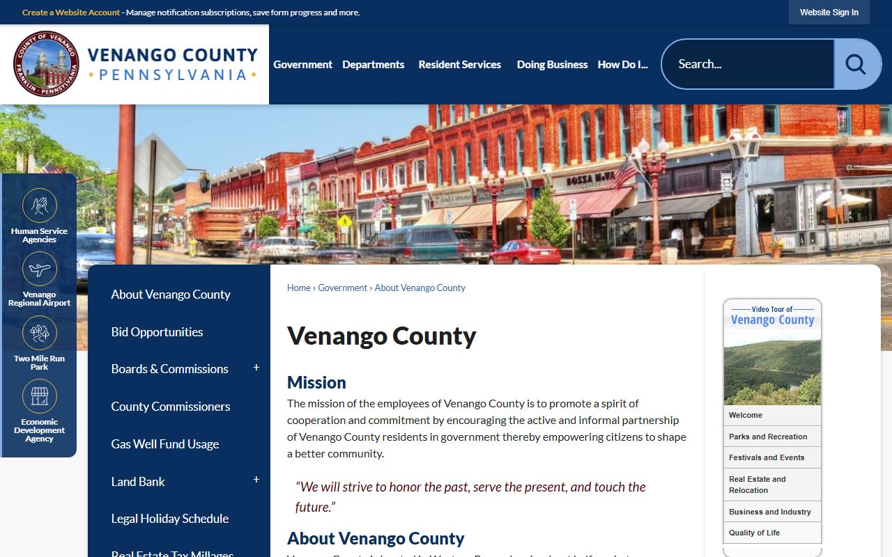 Venango County court records courthouse history